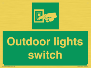 Outdoor lights switch